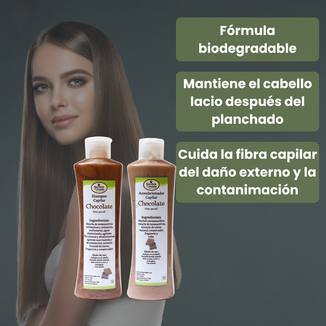 Kit Shampoo y Acondicionador Chocolate