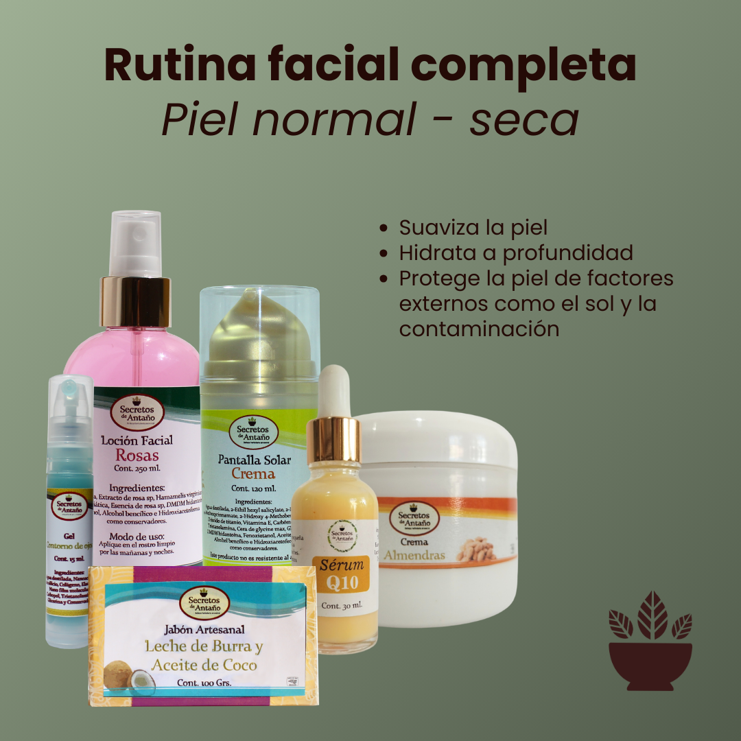 Rutina Skincare - Piel Normal o Seca