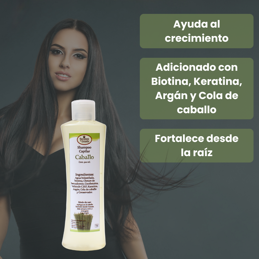 Shampoo Caballo con Biotina - 500 ml
